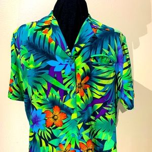 Diane Gilman Collection Silk Tropical Blouse